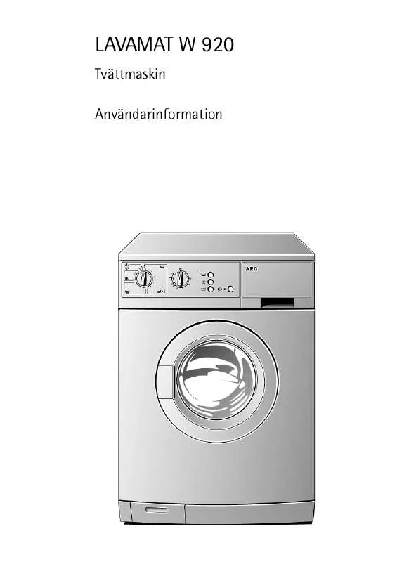 Mode d'emploi AEG-ELECTROLUX LAVW820-W