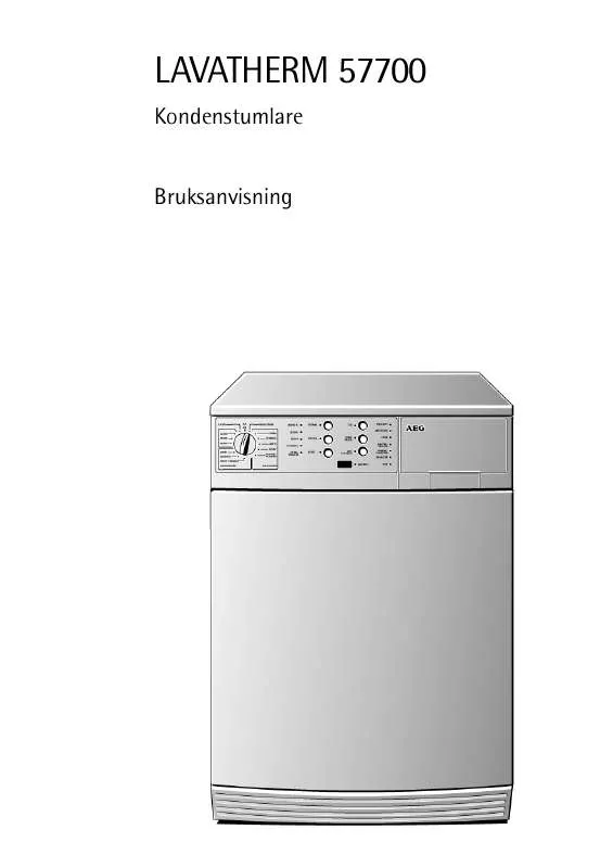 Mode d'emploi AEG-ELECTROLUX LTH 57700