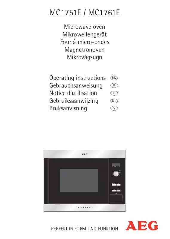 Mode d'emploi AEG-ELECTROLUX MC1751E-A