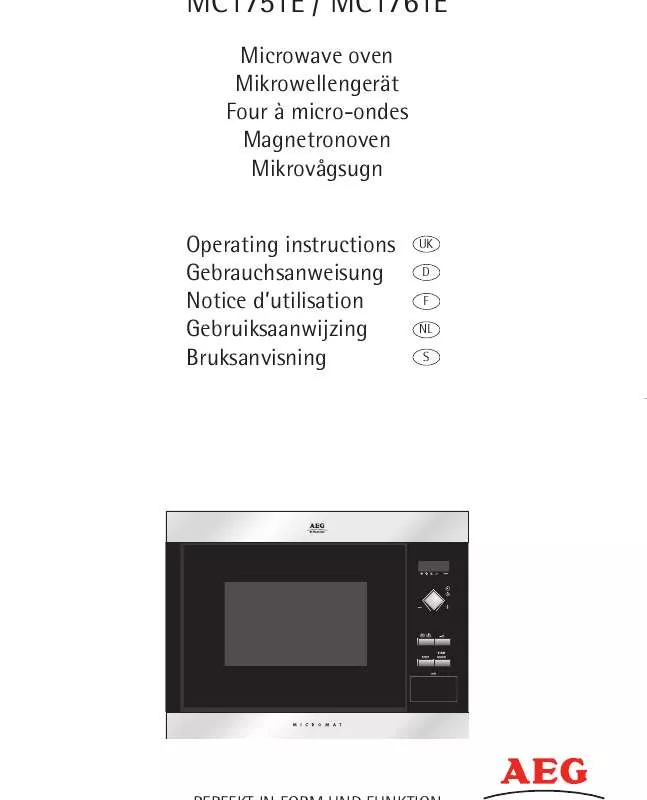 Mode d'emploi AEG-ELECTROLUX MC1751EM