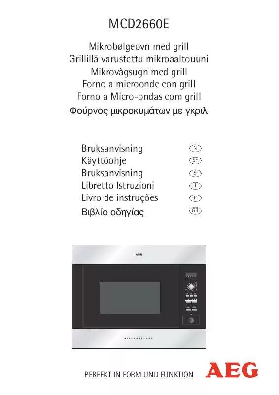 Mode d'emploi AEG-ELECTROLUX MCD2660E-M