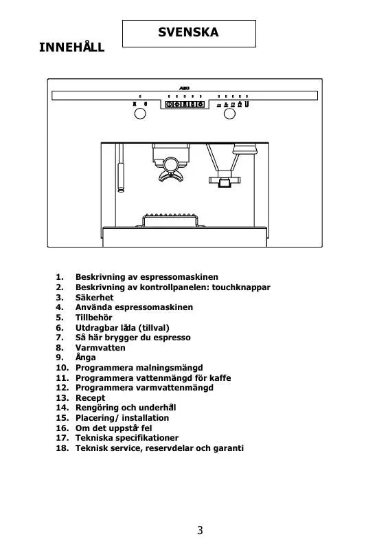 Mode d'emploi AEG-ELECTROLUX PE8038-M