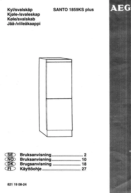 Mode d'emploi AEG-ELECTROLUX S1850KS