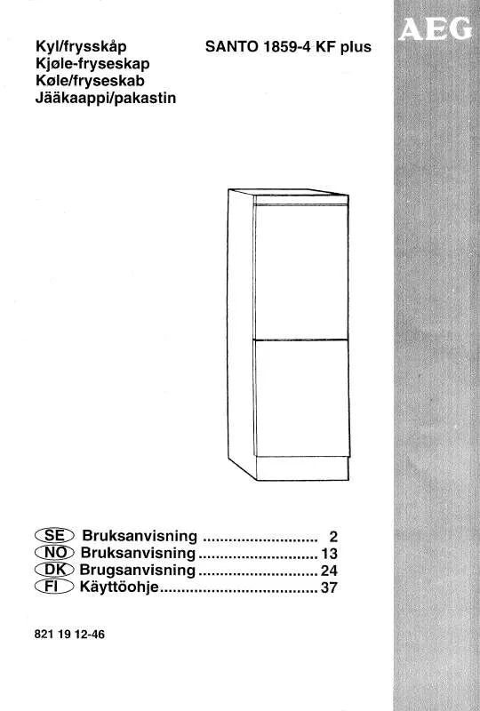 Mode d'emploi AEG-ELECTROLUX S1859-4KFP