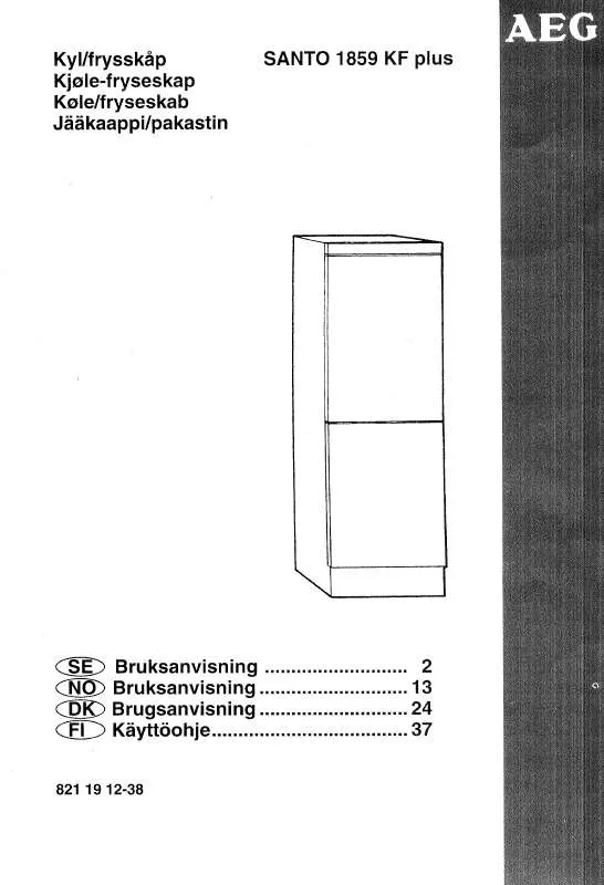 Mode d'emploi AEG-ELECTROLUX S1859KFP