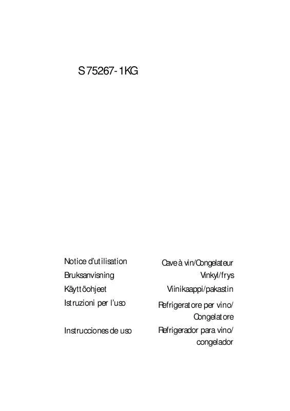 Mode d'emploi AEG-ELECTROLUX S75598KG1