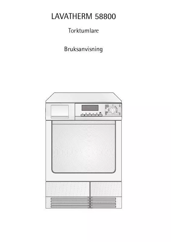 Mode d'emploi AEG-ELECTROLUX T58800