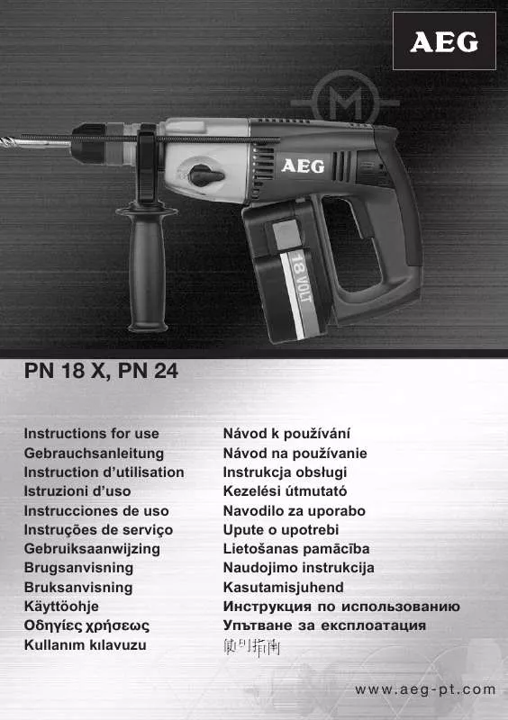 Mode d'emploi AEG PN 18 X