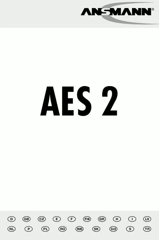 Mode d'emploi ANSMANN AES 2