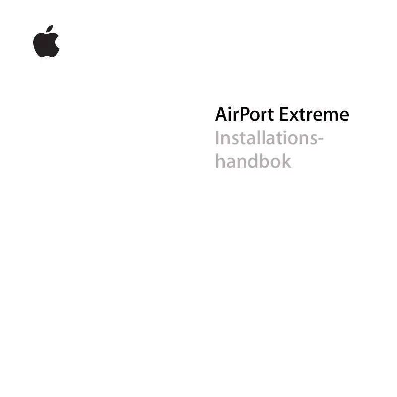 Mode d'emploi APPLE AIRPORT EXTREME