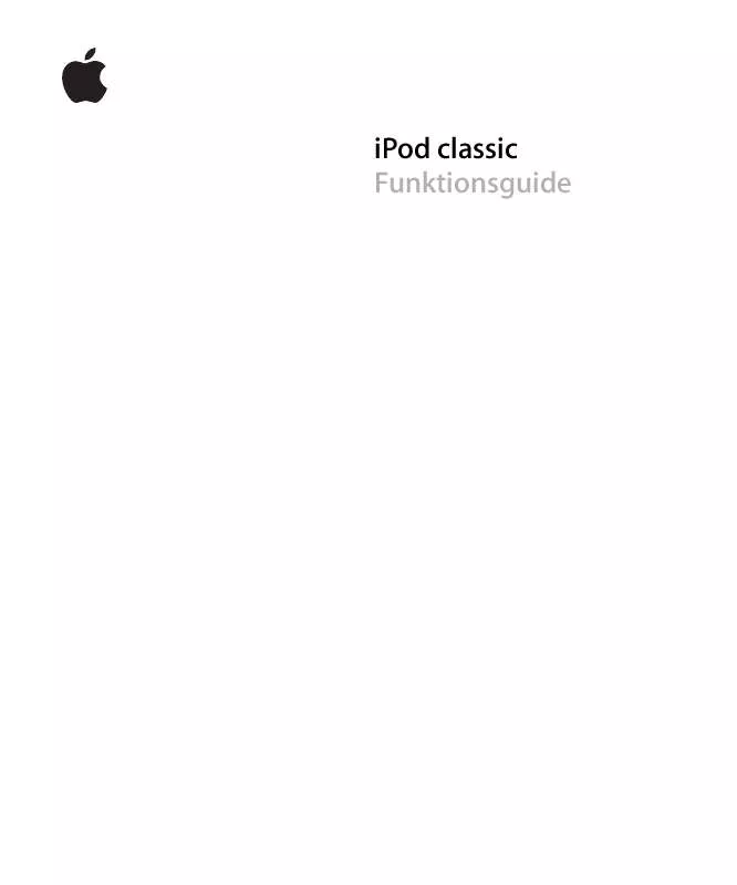 Mode d'emploi APPLE IPOD CLASSIC