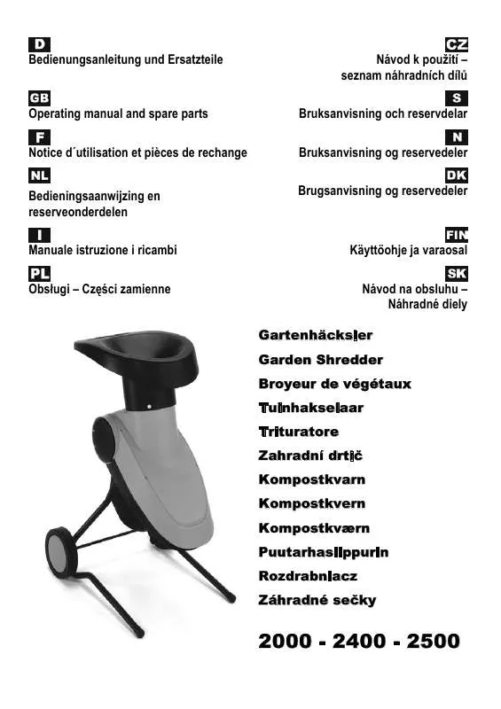 Mode d'emploi ATIKA TOPLINE 2400