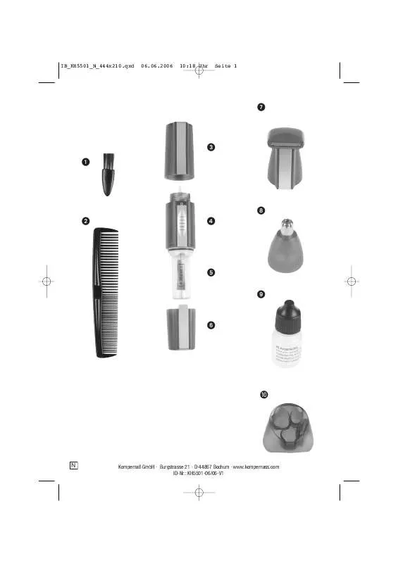 Mode d'emploi BALANCE KH 5501 NOSE, EAR AND SIDEBURN TRIMMER