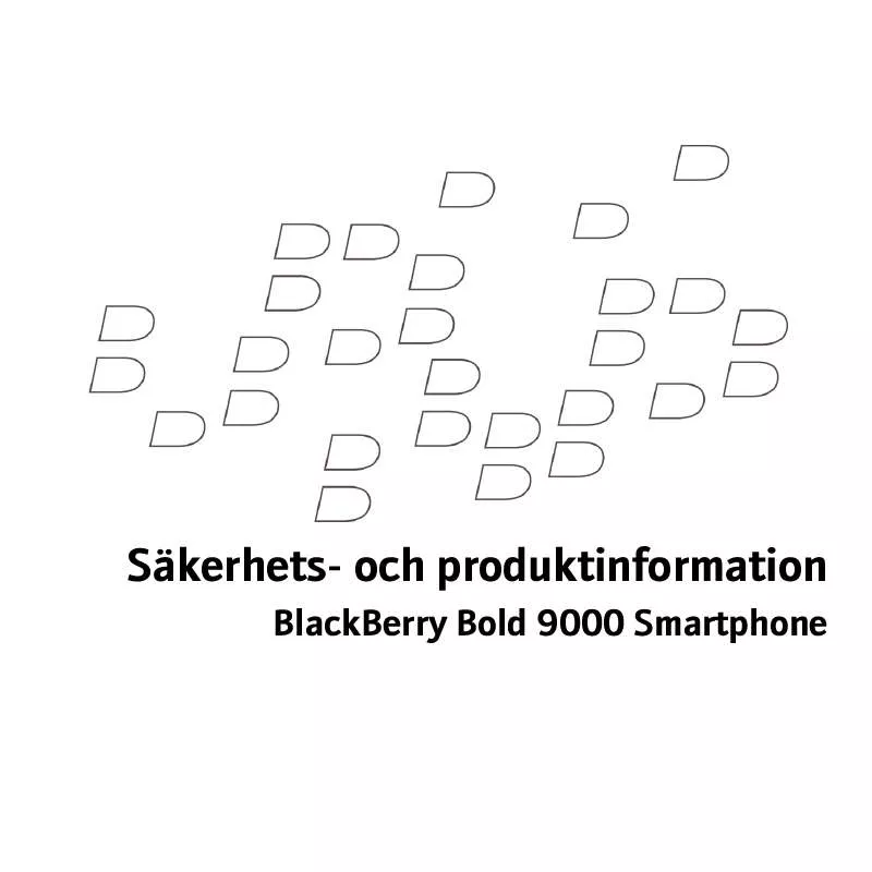 Mode d'emploi BLACKBERRY BOLD 9000