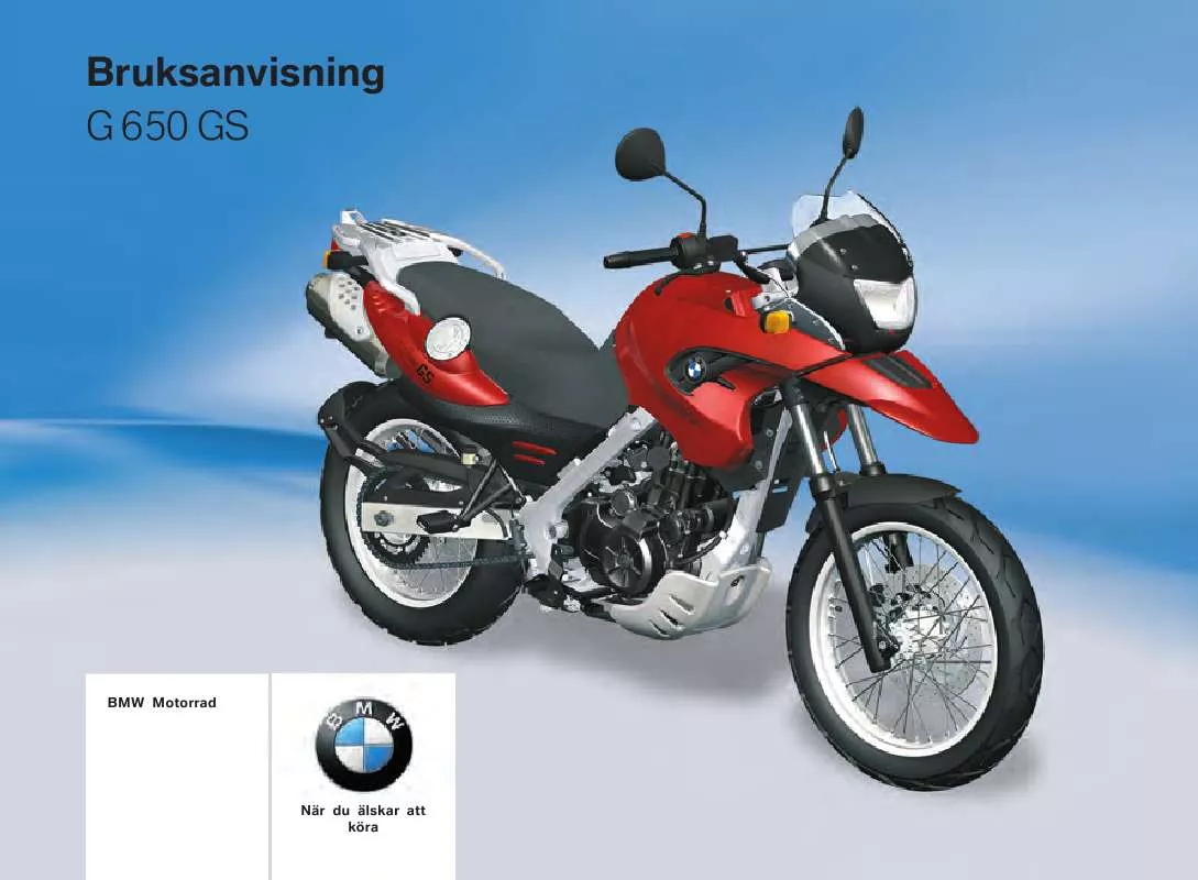 Mode d'emploi BMW G 650 GS