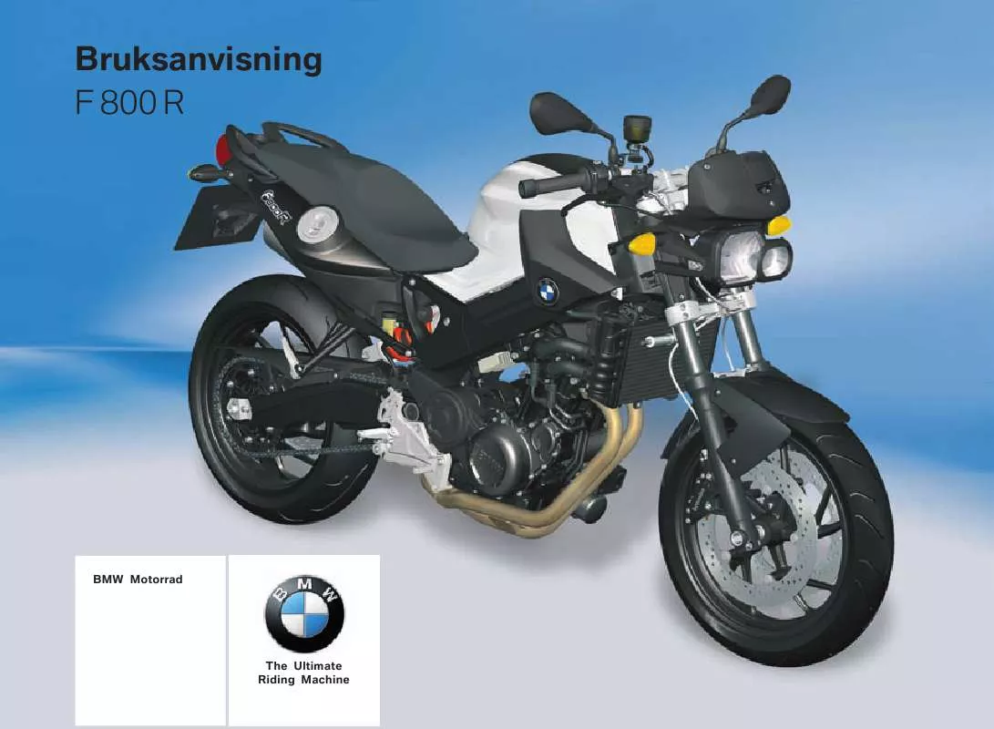 Mode d'emploi BMW F 800 R