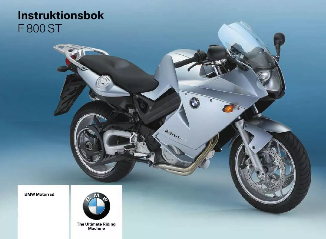 Mode d'emploi BMW F 800 ST