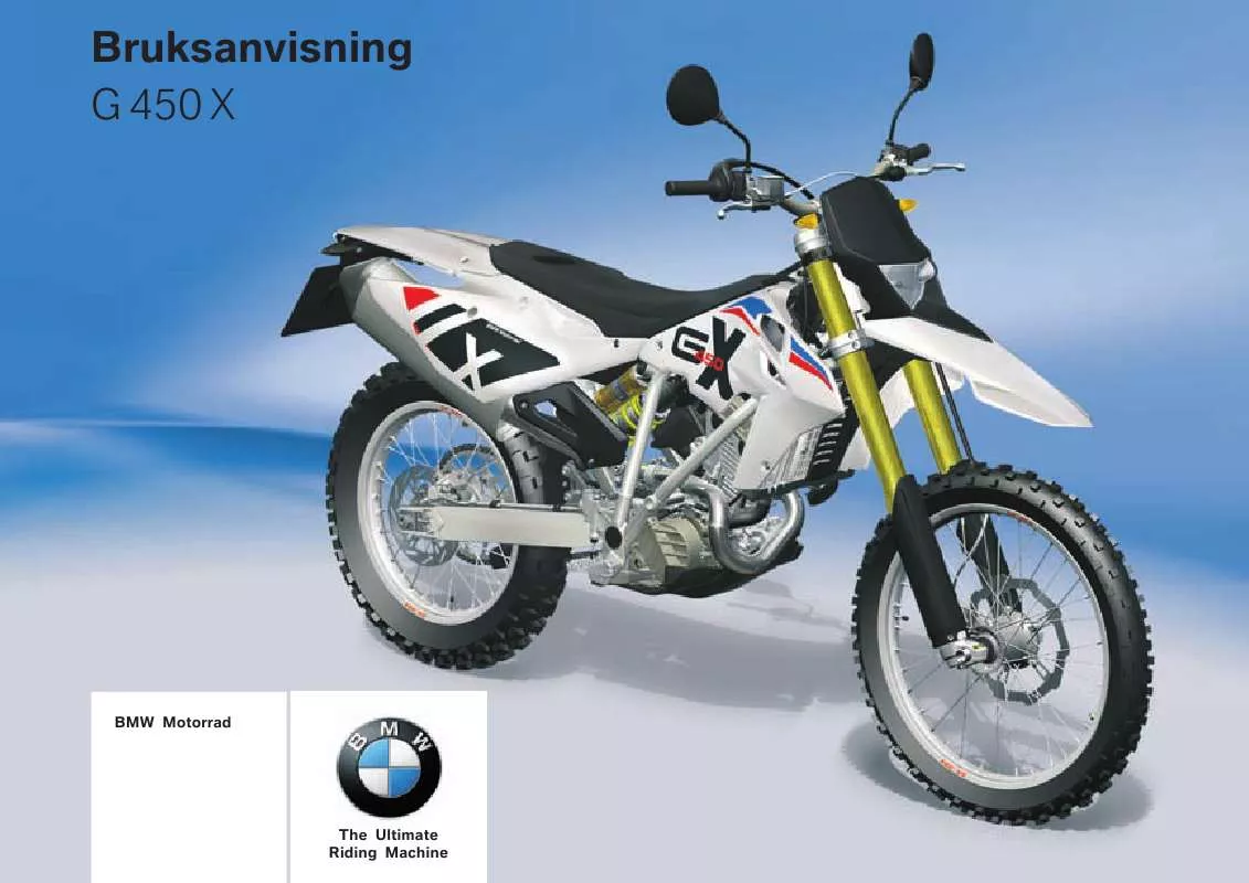 Mode d'emploi BMW G 450 X