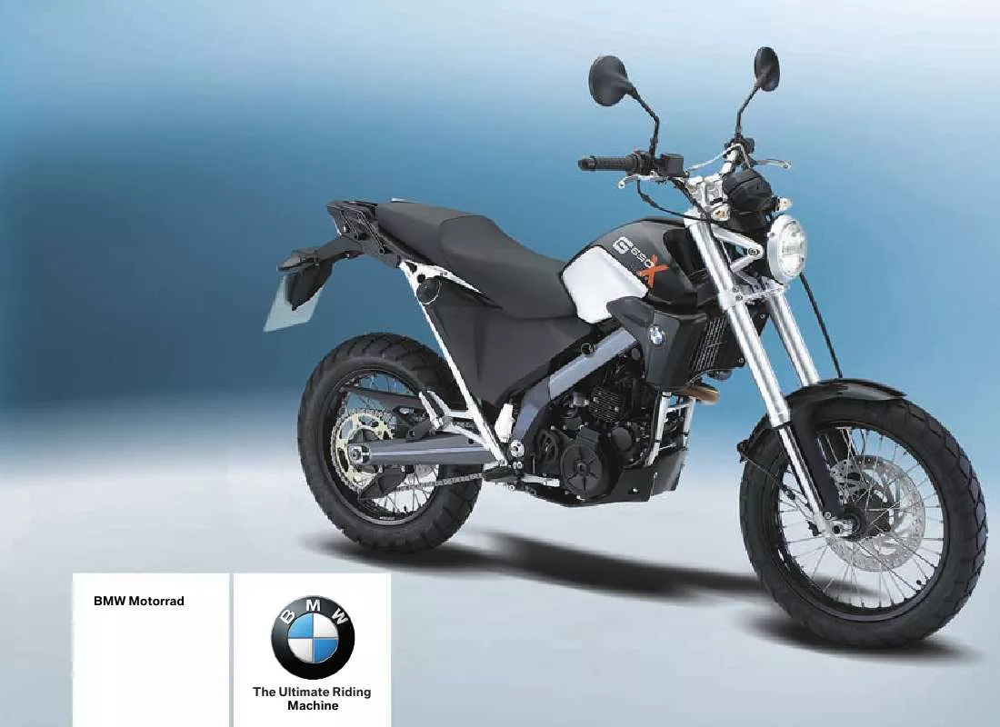 Mode d'emploi BMW G 650 XCOUNTRY