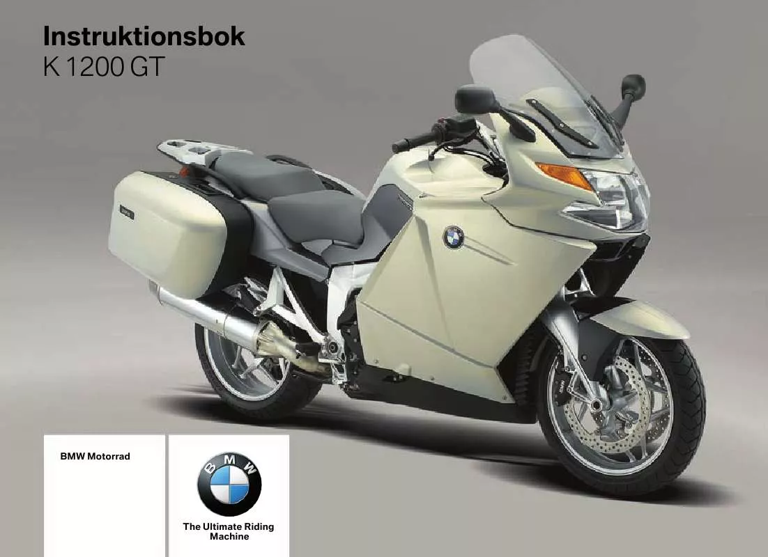 Mode d'emploi BMW K 1200 GT