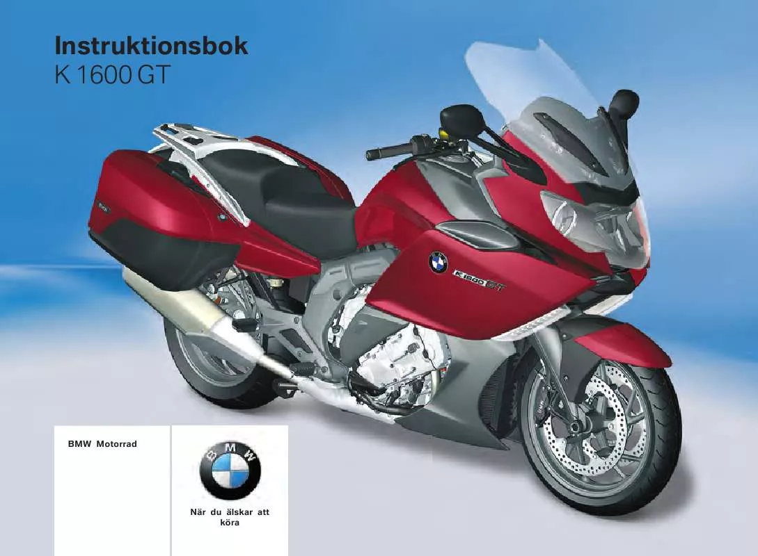 Mode d'emploi BMW K 1600 GT