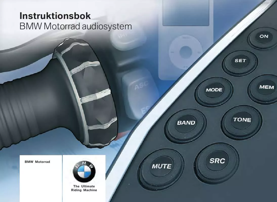 Mode d'emploi BMW MOTORRAD AUDIOSYSTEM