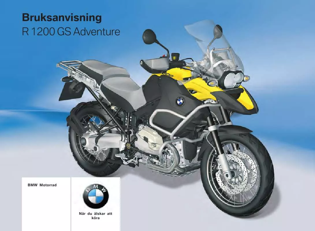 Mode d'emploi BMW R 1200 GS ADVENTURE