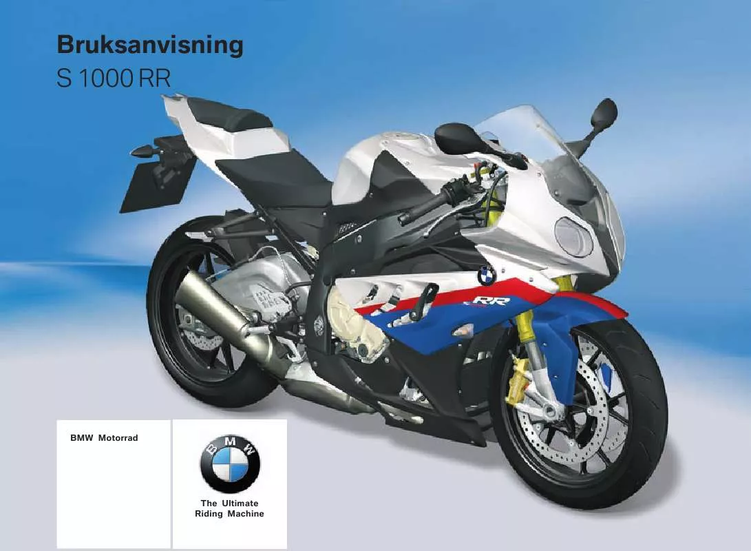 Mode d'emploi BMW S 1000 RR