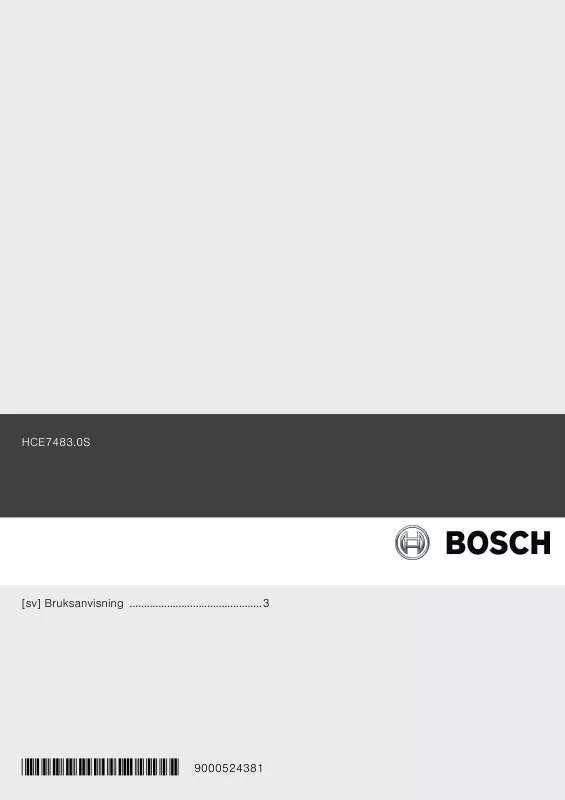 Mode d'emploi BOSCH HCE748320S