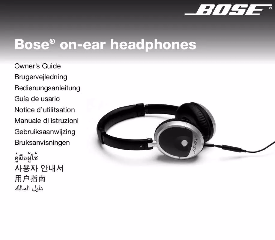 Mode d'emploi BOSE ON-EAR HORLURAR