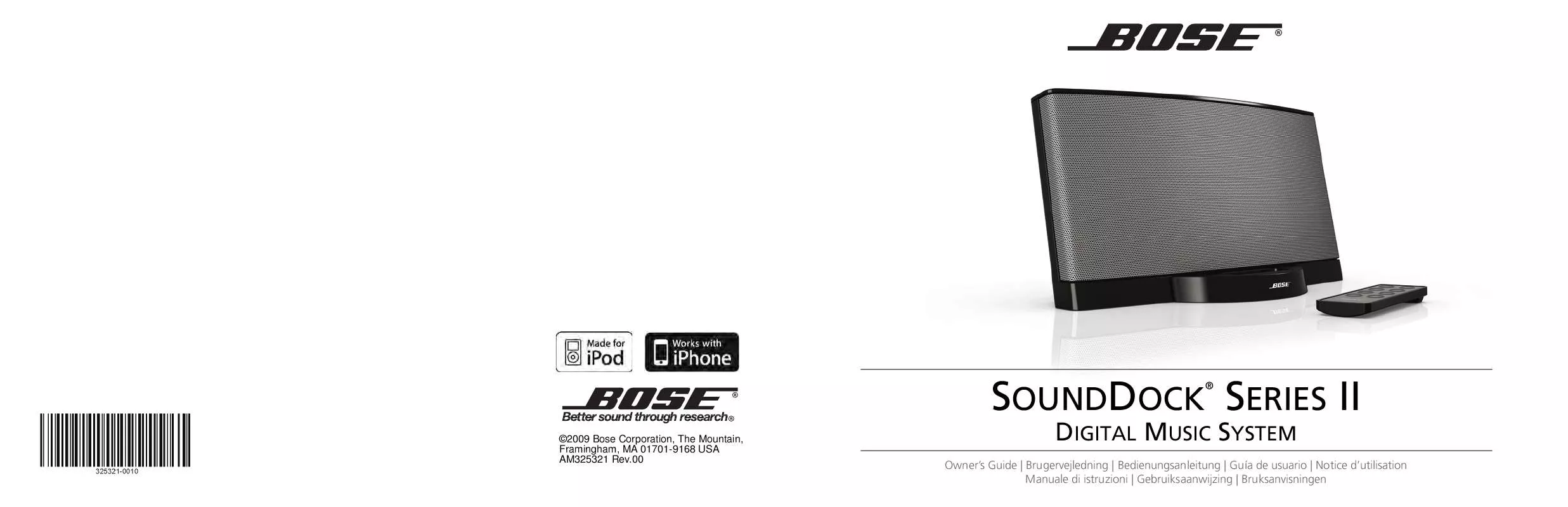 Mode d'emploi BOSE SOUNDDOCK SERIES II