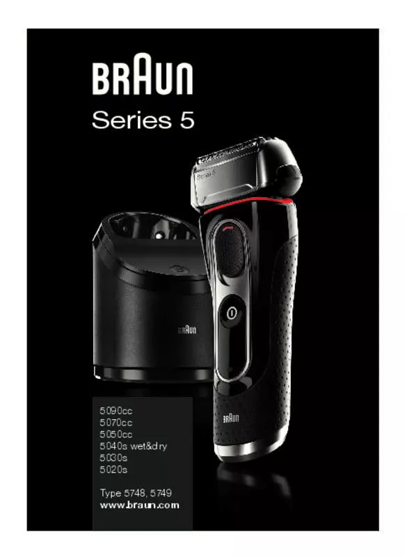 Mode d'emploi BRAUN 5020S