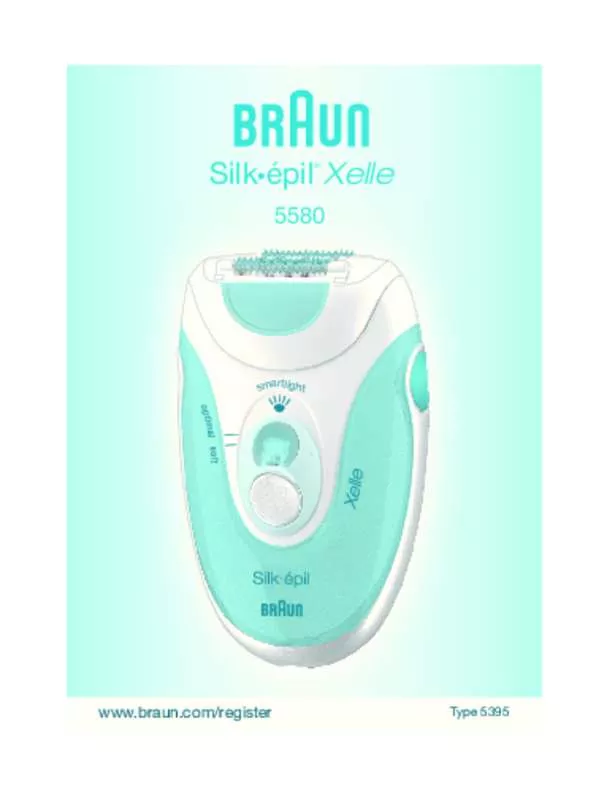 Mode d'emploi BRAUN SILK EPIL 5 CORPS ET VISAGE 5580-N