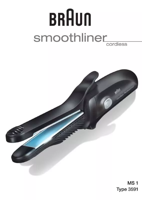 Mode d'emploi BRAUN SMOOTHLINER CORDLESS