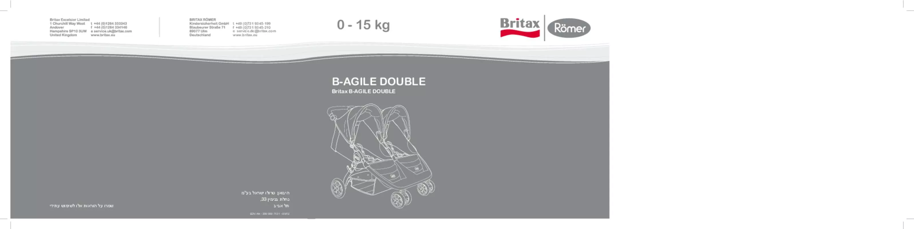 Mode d'emploi BRITAX B-AGILE DOUBLE