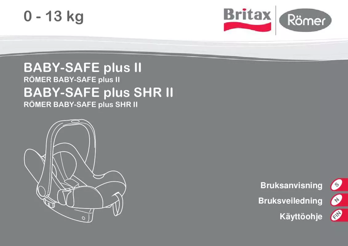 Mode d'emploi BRITAX BABY-SAFE PLUS II