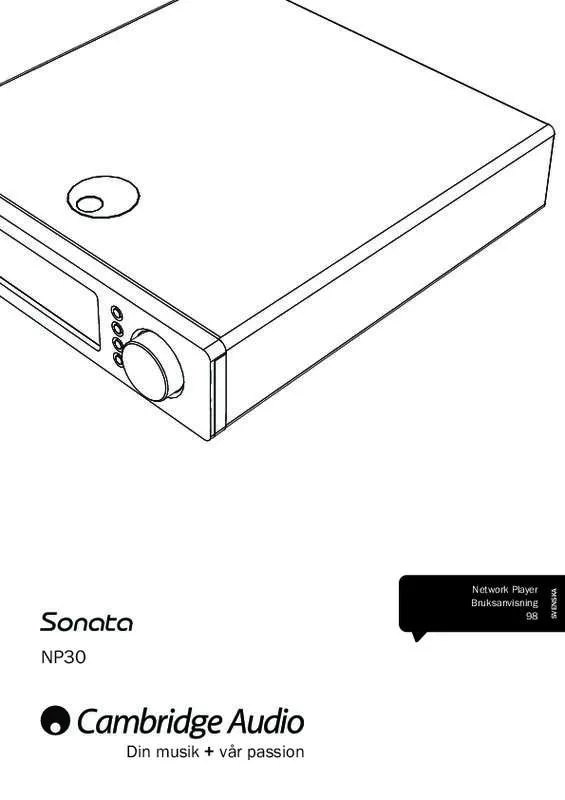 Mode d'emploi CAMBRIDGE AUDIO NP30