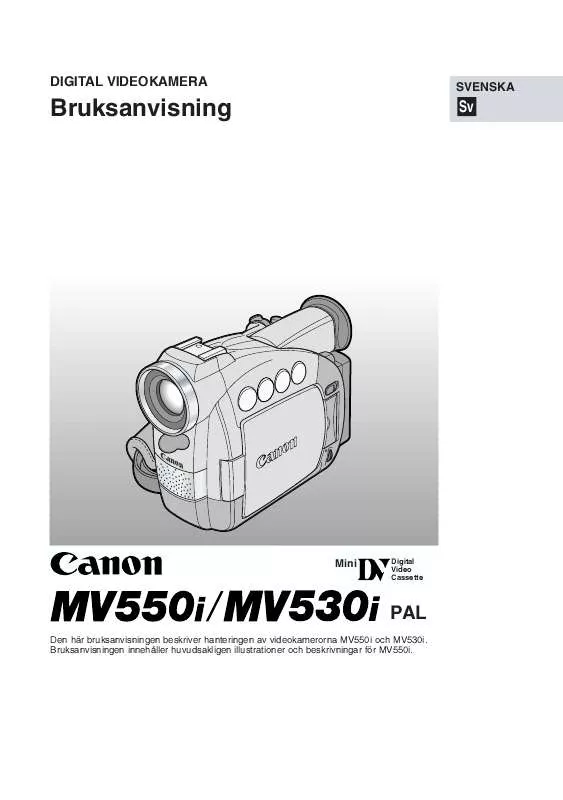 Mode d'emploi CANON MV550I