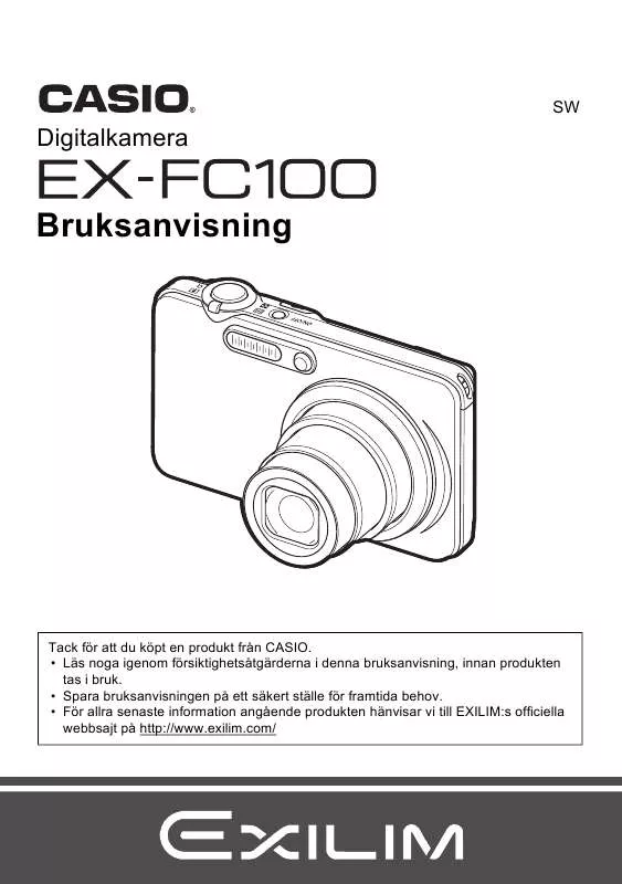 Mode d'emploi CASIO EX-FC100