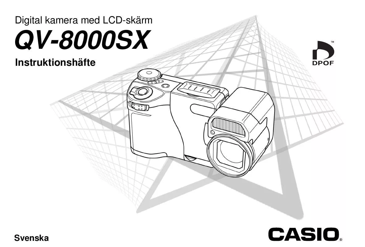 Mode d'emploi CASIO QV-8000SX