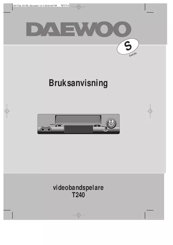 Mode d'emploi DAEWOO T240