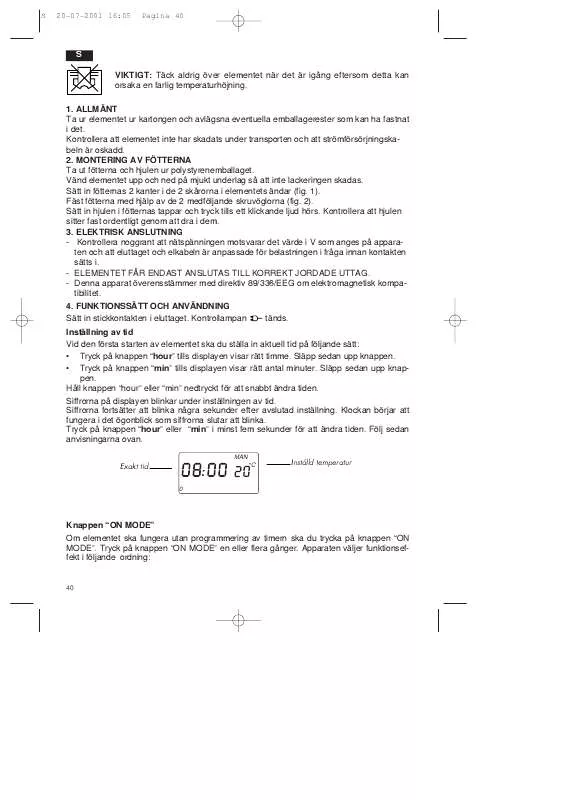 Mode d'emploi DELONGHI 082067E