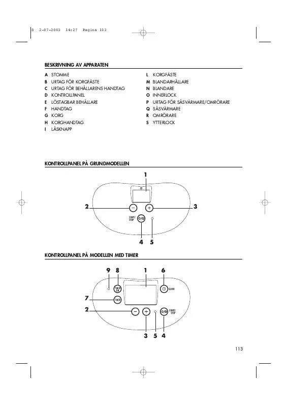 Mode d'emploi DELONGHI PMC 100