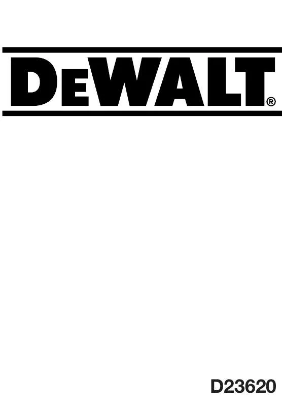 Mode d'emploi DEWALT D23620