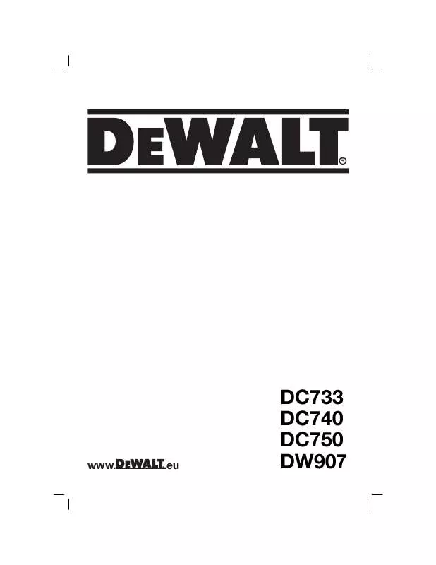 Mode d'emploi DEWALT DC740K2