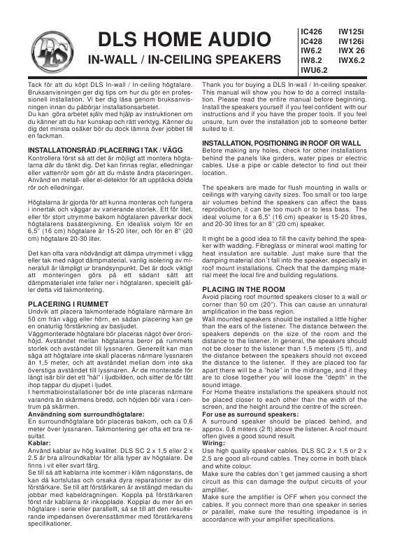 Mode d'emploi DLS IWX 26