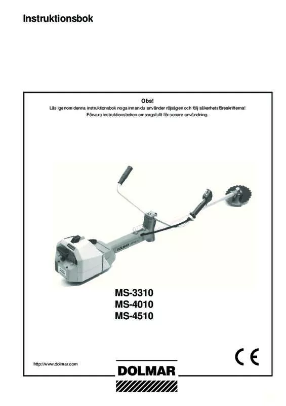 Mode d'emploi DOLMAR MS-4010