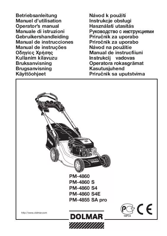 Mode d'emploi DOLMAR PM-4855 SA PRO