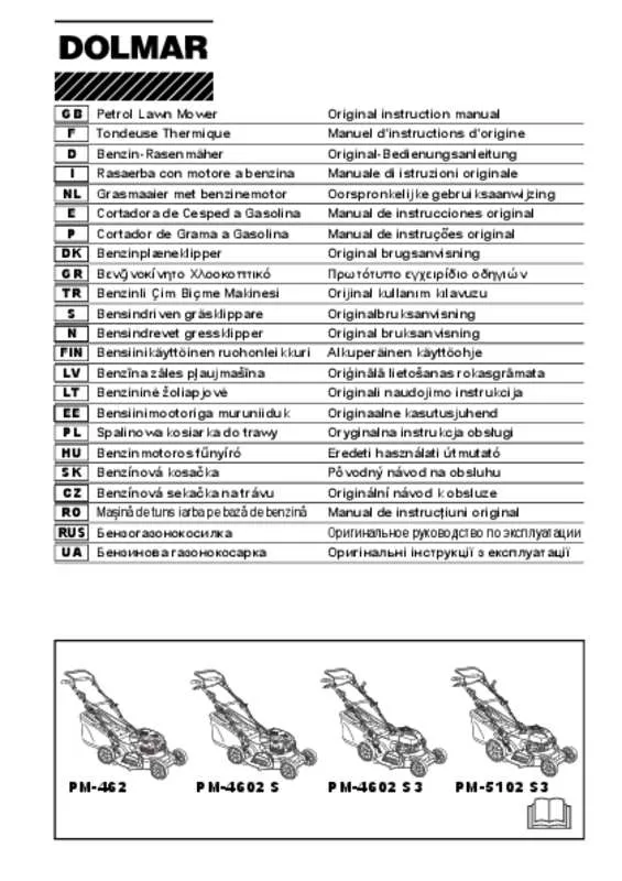 Mode d'emploi DOLMAR PM4602SC