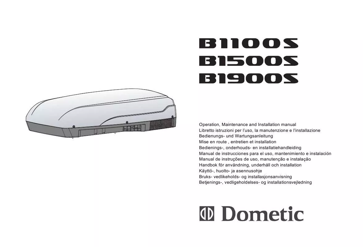 Mode d'emploi DOMETIC B1100S